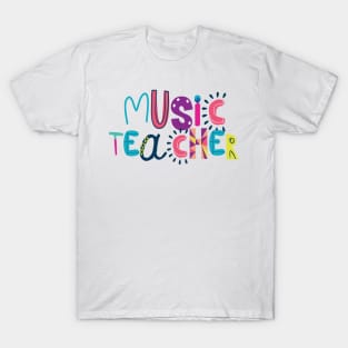 Cute Music Teacher Gift Idea Back to School T-Shirt